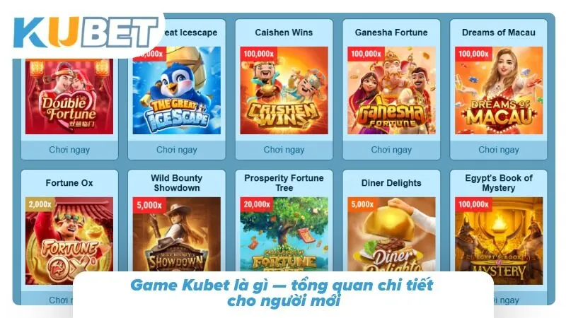 Game Kubet — Tổng Hợp Sảnh Game Giải Trí Trực Tuyến Hấp Dẫn Khám phá khái niệm game Kubet là gì