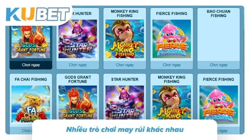 Game Kubet — Tổng Hợp Sảnh Game Giải Trí Trực Tuyến Hấp Dẫn Cung cấp nhiều tựa game mang tính may rủi cao