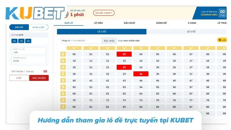 Lô Đề Online KUBET - Cách Chơi Lô Đề Tỷ Lệ 1 Ăn 99.5 Nắm vững các quy tắc cơ bản để giành chiến thắng